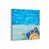 Olla 12933K Deniz / Okyanus Görseli Kare Kanvas Tablo (Ölçü: 25X25)