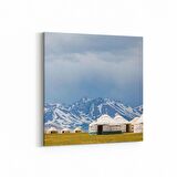 Olla 18856K4 Yapı Görseli Kare 4'lü Kanvas Tablo (Ölçü: 145X145)