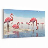 Olla 12546Y Hayvanlar Alemi Görseli Yatay Kanvas Tablo (Ölçü: 70X50)