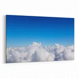 Olla 15444Y Gökyüzü Bulut Görseli  Yatay Kanvas Tablo (Ölçü: 30X20)