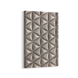 Olla 14948D Geometrik Desen Görseli Dikey Kanvas Tablo (Ölçü: 100X150)
