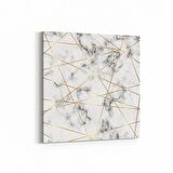 Olla 16728K Mermer Desen Görsel Kare Kanvas Tablo (Ölçü: 100X100)