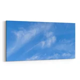Olla 15608YD Gökyüzü Bulut Görseli  Yatay Dar Kanvas Tablo (Ölçü: 120X60)