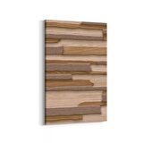 Olla 11972D Ahşap Desen Görseli Dikey Kanvas Tablo (Ölçü: 20X30)