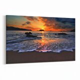 Olla 16132Y Günbatımı Görseli Yatay Kanvas Tablo (Ölçü: 70X50)