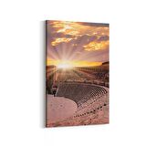 Olla 16017D Günbatımı Görseli Dikey Kanvas Tablo (Ölçü: 100X150)