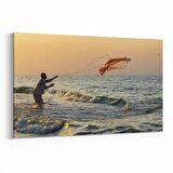 Olla 15983Y Günbatımı Görseli Yatay Kanvas Tablo (Ölçü: 45X30)