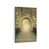 Olla 18271D Yapı Görseli Dikey Kanvas Tablo (Ölçü: 60X90)