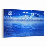 Olla 14778Y Gece Gökyüzü Görseli Yatay Kanvas Tablo (Ölçü: 70X50)