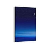 Olla 14768D Gece Gökyüzü Görseli Dikey Kanvas Tablo (Ölçü: 60X90)