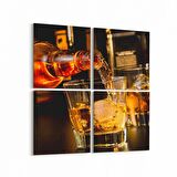 Olla 15110K4 Gıda Görseli Kare 4'lü Kanvas Tablo (Ölçü: 145X145)