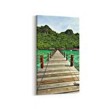 Olla 13784DD Doğa / Manzara Görseli Dikey Dar Kanvas Tablo (Ölçü: 30X60)