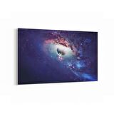 Olla 17654Y Uzay Görseli Yatay Kanvas Tablo (Ölçü: 90X60)