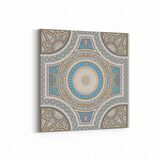 Olla 18932K Yapı Görseli Kare Kanvas Tablo (Ölçü: 100X100)