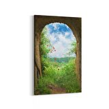 Olla 13452D Doğa / Manzara Görseli Dikey Kanvas Tablo (Ölçü: 70X105)