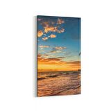 Olla 16052DD Günbatımı Görseli Dikey Dar Kanvas Tablo (Ölçü: 40X80)