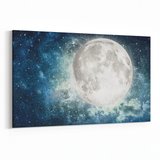 Olla 14839Y Gece Gökyüzü Görseli Yatay Kanvas Tablo (Ölçü: 30X20)