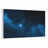 Olla 14647Y Gece Gökyüzü Görseli Yatay Kanvas Tablo (Ölçü: 120X80)