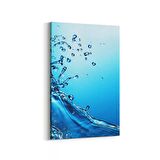 Olla 17276D Su / Damla Görseli Dikey Kanvas Tablo (Ölçü: 60X90)