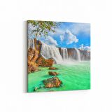 Olla 13253K Doğa / Manzara Görseli Kare Kanvas Tablo (Ölçü: 100X100)