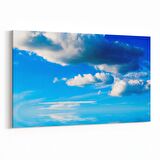 Olla 15752Y Gökyüzü Bulut Görseli  Yatay Kanvas Tablo (Ölçü: 90X60)