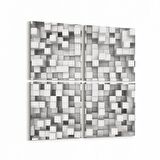 Olla 10052K4 Abstract 3 Boyut Görsel Kare 4'lü Kanvas Tablo (Ölçü: 65X65)