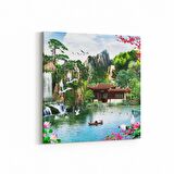 Olla 13576K Doğa / Manzara Görseli Kare Kanvas Tablo (Ölçü: 30X30)