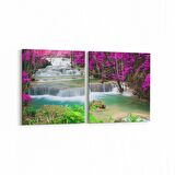 Olla 13750K2Y Doğa / Manzara Görseli Kare 2'li Yatay Kanvas Tablo (Ölçü: 145X70)