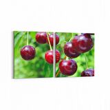 Olla 15303K2Y Gıda Görseli Kare 2'li Yatay Kanvas Tablo (Ölçü: 65X30)