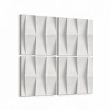 Olla 14934K4 Geometrik Desen Görseli Kare 4'lü Kanvas Tablo (Ölçü: 65X65)