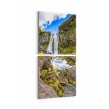 Olla 13190K2D Doğa / Manzara Görseli Kare 2'li Dikey Kanvas Tablo (Ölçü: 30X65)