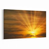 Olla 15923Y Günbatımı Görseli Yatay Kanvas Tablo (Ölçü: 150X100)