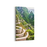 Olla 14321DD Doğa / Manzara Görseli Dikey Dar Kanvas Tablo (Ölçü: 30X60)