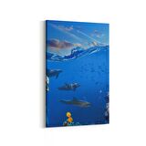 Olla 13037D Deniz / Okyanus Görseli Dikey Kanvas Tablo (Ölçü: 100X150)