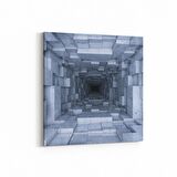 Olla 10245K Abstract Girdap Görsel Kare Kanvas Tablo (Ölçü: 100X100)