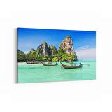 Olla 16433Y Kumsal / Sahil Görseli Yatay Kanvas Tablo (Ölçü: 150X100)