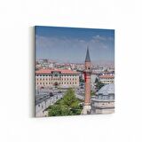 Olla 17888K4 Yapı Görseli Kare 4'lü Kanvas Tablo (Ölçü: 145X145)