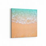 Olla 16413K Kumsal / Sahil Görseli Kare Kanvas Tablo (Ölçü: 25X25)