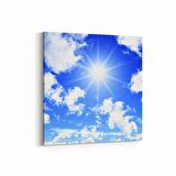 Olla 15605K Gökyüzü Bulut Görseli  Kare Kanvas Tablo (Ölçü: 60X60)