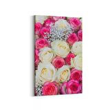 Olla 11580D Çiçek Görseli Dikey Kanvas Tablo (Ölçü: 70X105)