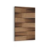 Olla 12028D Ahşap Desen Görseli Dikey Kanvas Tablo (Ölçü: 100X150)