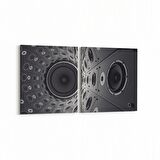 Olla 10236K2Y Abstract Girdap Görsel Kare 2'li Yatay Kanvas Tablo (Ölçü: 125X60)