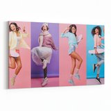 Olla 16758Y Model / Manken Görseli Yatay Kanvas Tablo (Ölçü: 30X20)