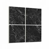 Olla 16700K4 Mermer Desen Görsel Kare 4'lü Kanvas Tablo (Ölçü: 145X145)