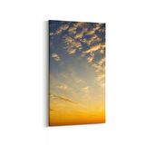 Olla 15921DD Günbatımı Görseli Dikey Dar Kanvas Tablo (Ölçü: 40X80)