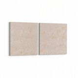 Olla 10406K2Y Abstract Görsel Kare 2'li Yatay Kanvas Tablo (Ölçü: 65X30)