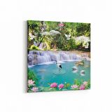 Olla 13387K Doğa / Manzara Görseli Kare Kanvas Tablo (Ölçü: 25X25)