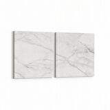 Olla 16691K2Y Mermer Desen Görsel Kare 2'li Yatay Kanvas Tablo (Ölçü: 65X30)