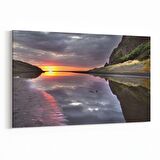 Olla 16042Y Günbatımı Görseli Yatay Kanvas Tablo (Ölçü: 45X30)