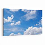 Olla 15404Y Gökyüzü Bulut Görseli  Yatay Kanvas Tablo (Ölçü: 90X60)